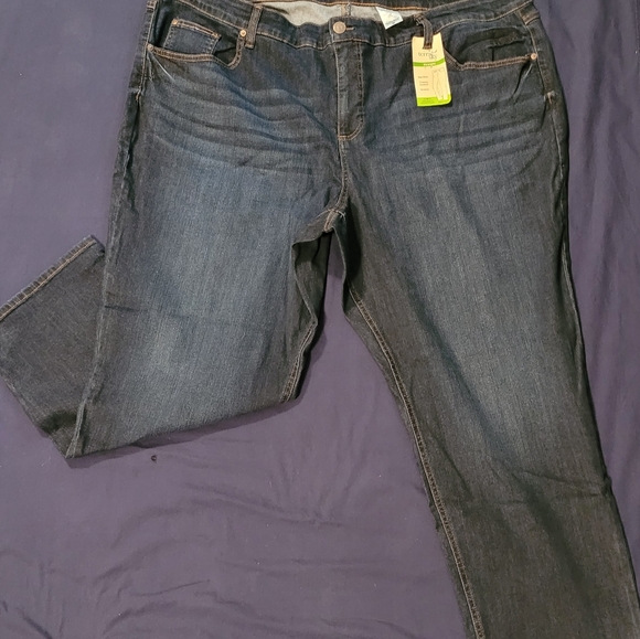 Terra Sky Straight Leg Mid Rise Jeans 